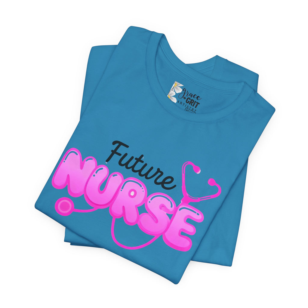 Future Nurse T-Shirt – Pink Stethoscope Nursing Student Tee