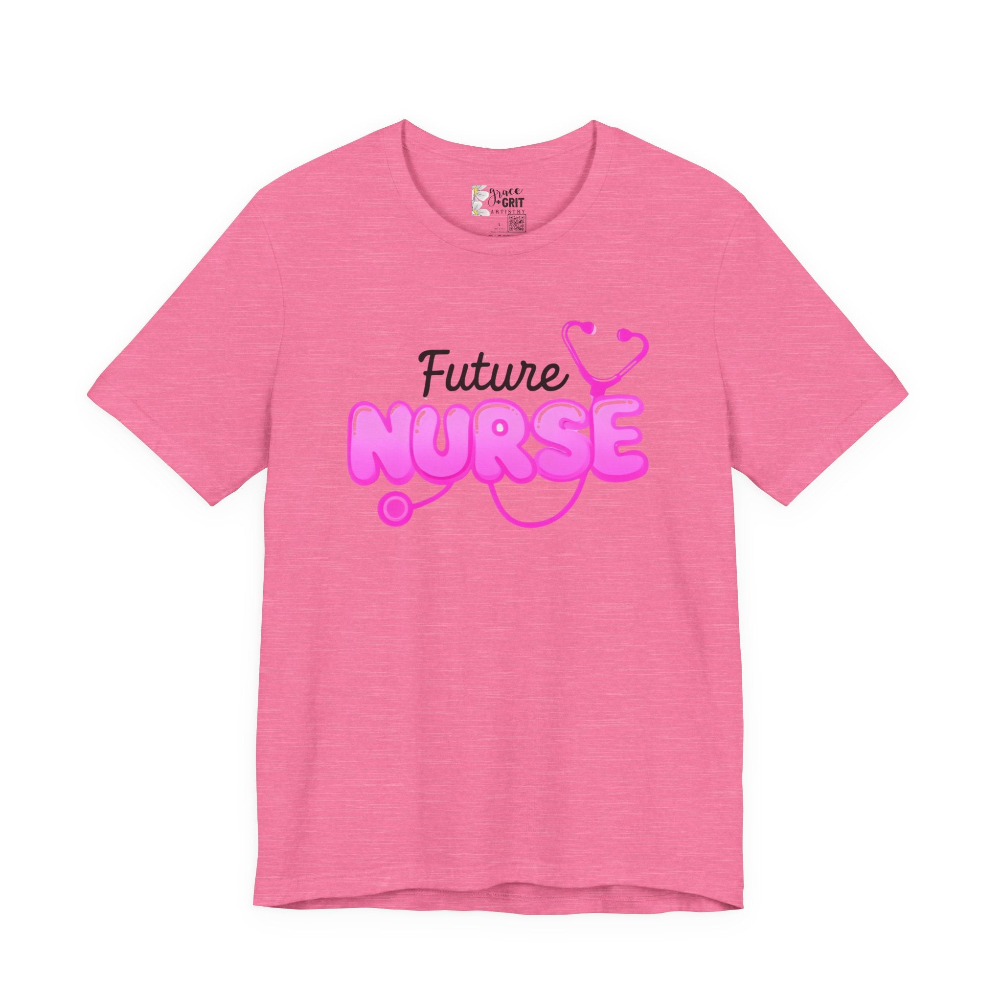 Future Nurse T-Shirt – Pink Stethoscope Nursing Student Tee