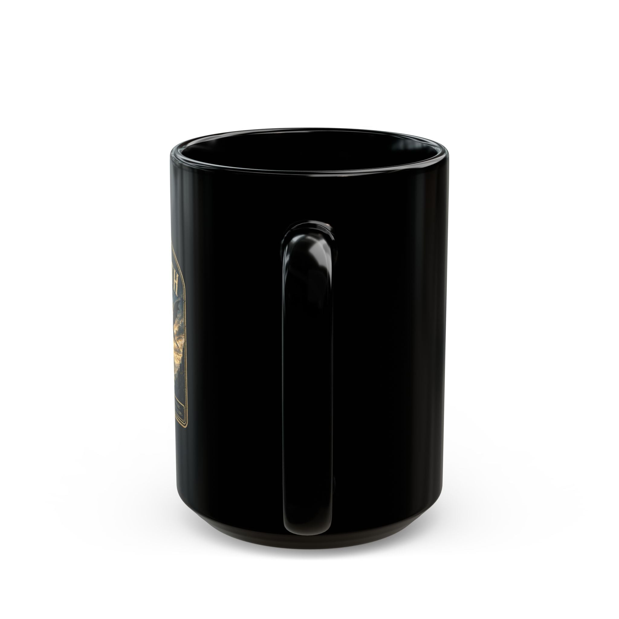 Basgiath National Park Black Mug – Vintage Mountain Landscape Coffee Cup (11oz/15oz)