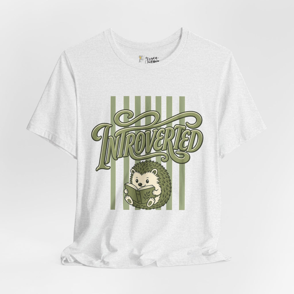 Introverted Hedgehog Tee — Cute Introvert Shirt