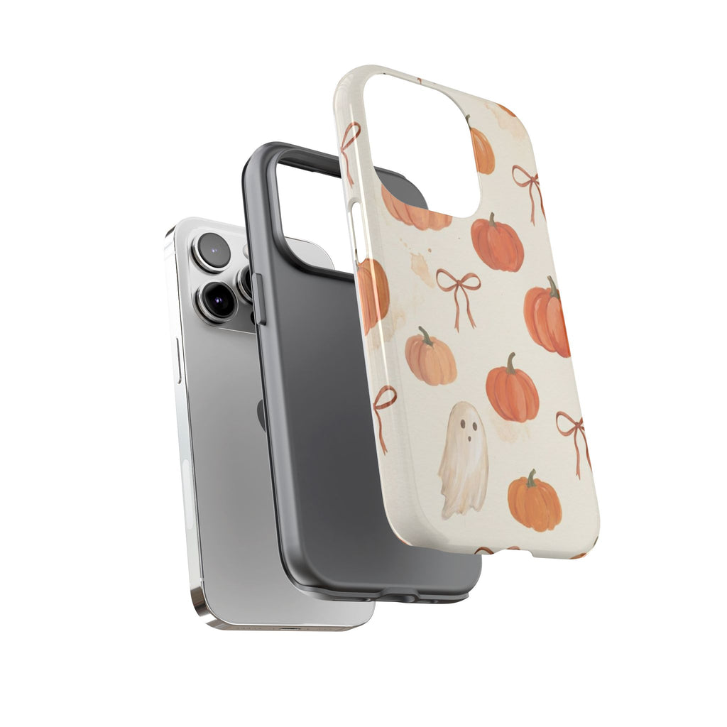 Autumn Pumpkin Ghost Tough Phone Case