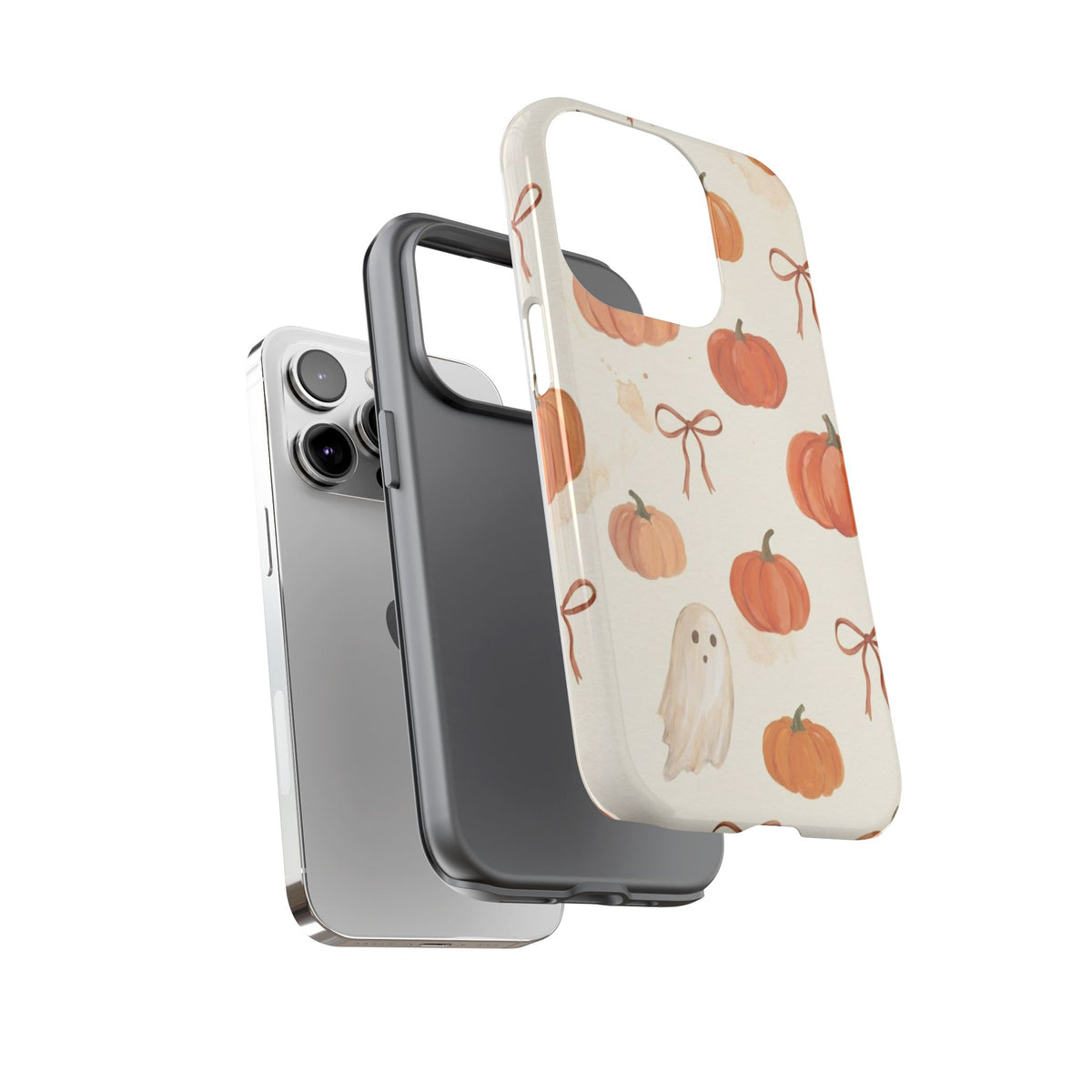 Autumn Pumpkin Ghost Tough Phone Case