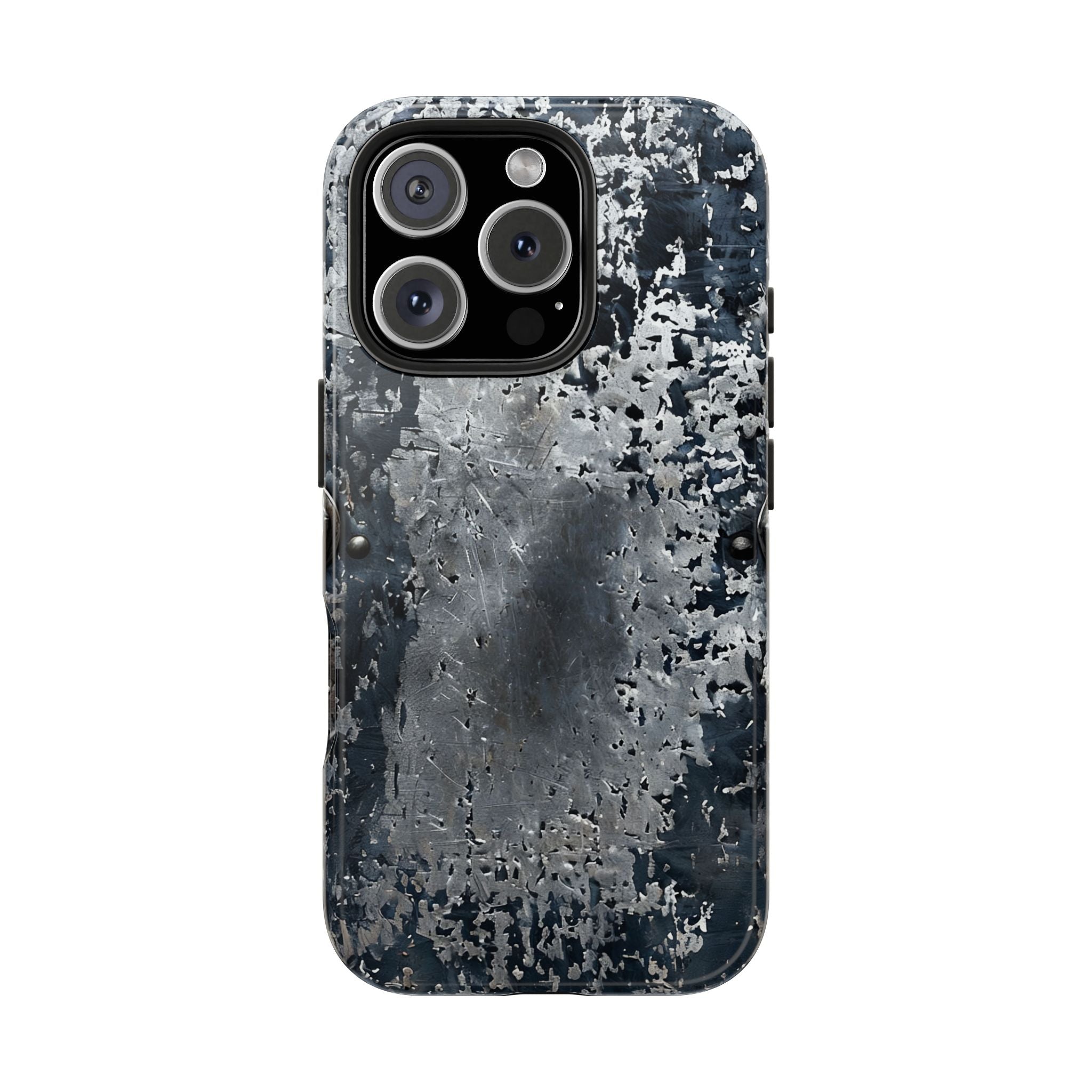 Rugged Distressed Metal Phone Case — Industrial Grunge iPhone Cover