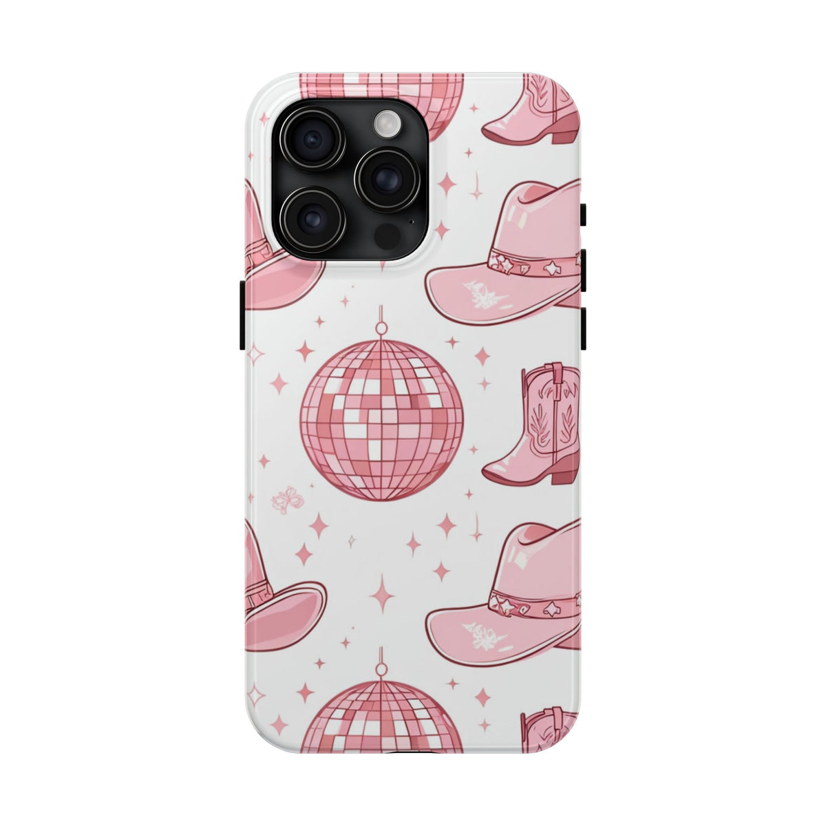 Pink Cowgirl Disco Phone Case