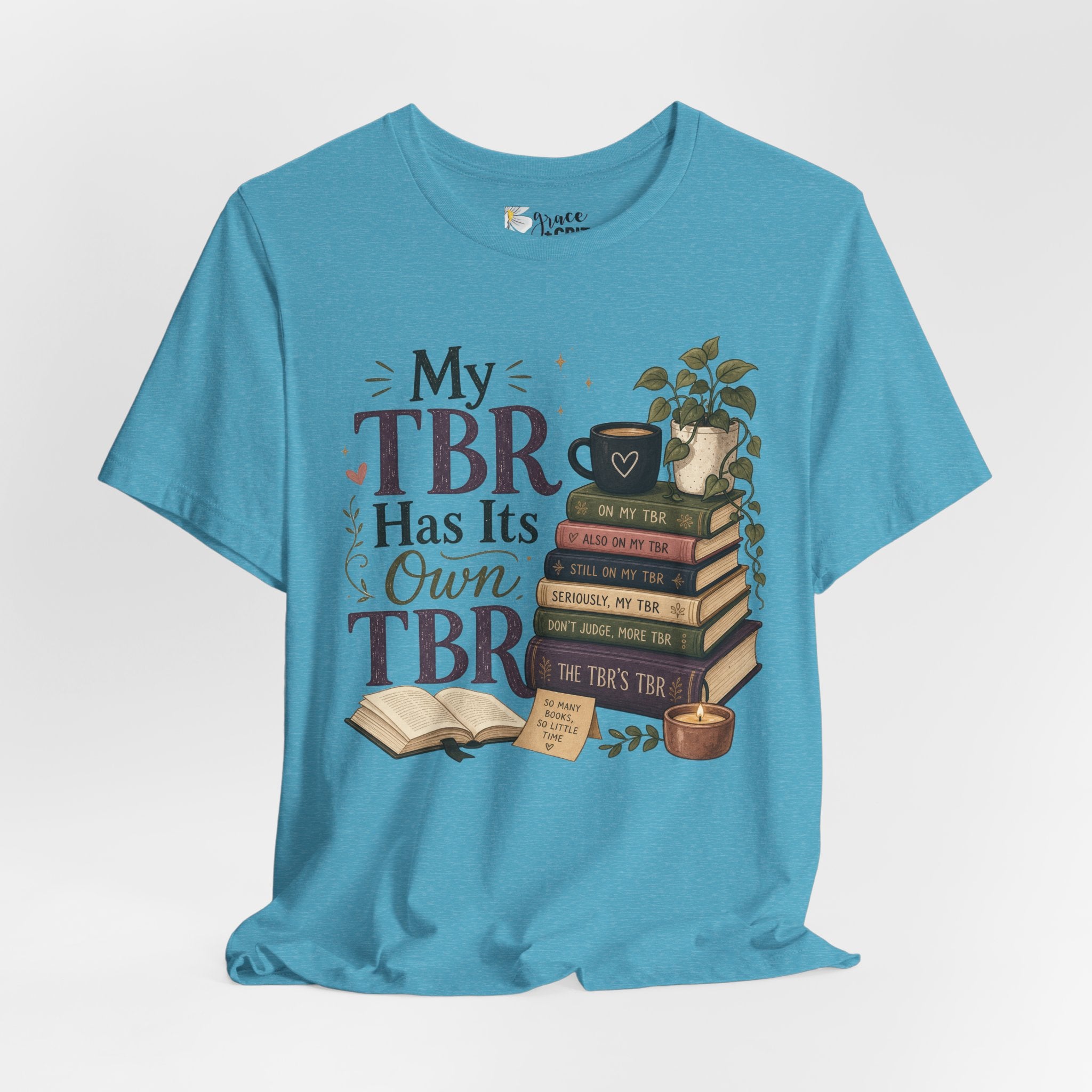 My TBR Has Its Own TBR T-Shirt — Book Lover Reading Stack Tee