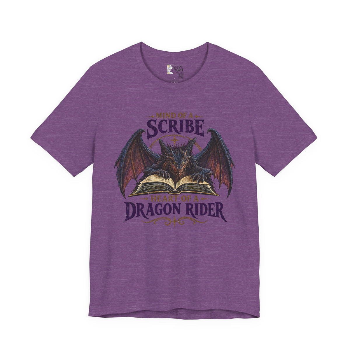 Scribe Dragon Rider T-Shirt — "Mind of a Scribe, Heart of a Dragon Rider" Fantasy Tee