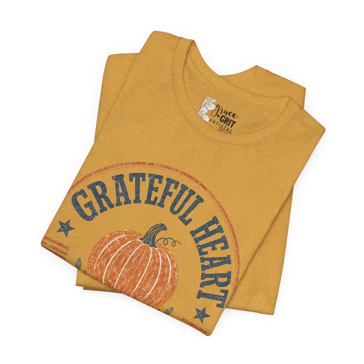 Grateful Hearts Thanksgiving Pumpkin Tee