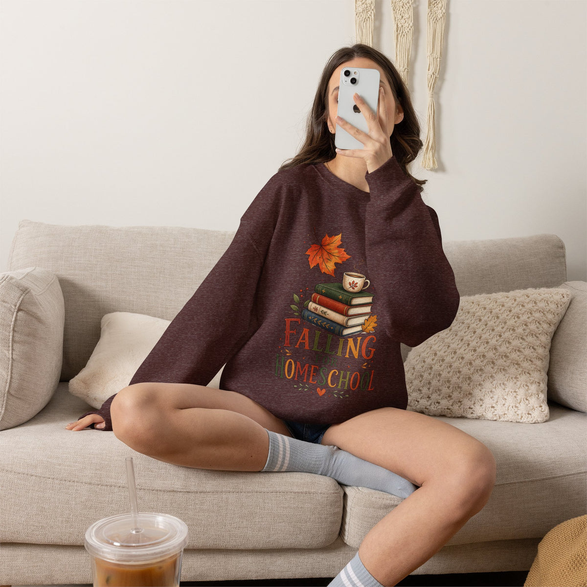 Falling for Home School Sweatshirt
