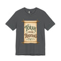 Torah Over Traditions Tee | Scroll Typography Jewish Faith Shirt