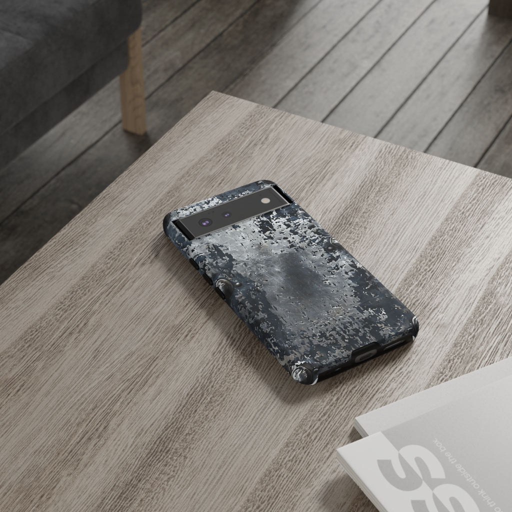 Rugged Rusted Metal Phone Case — Industrial Distressed Armor for iPhone