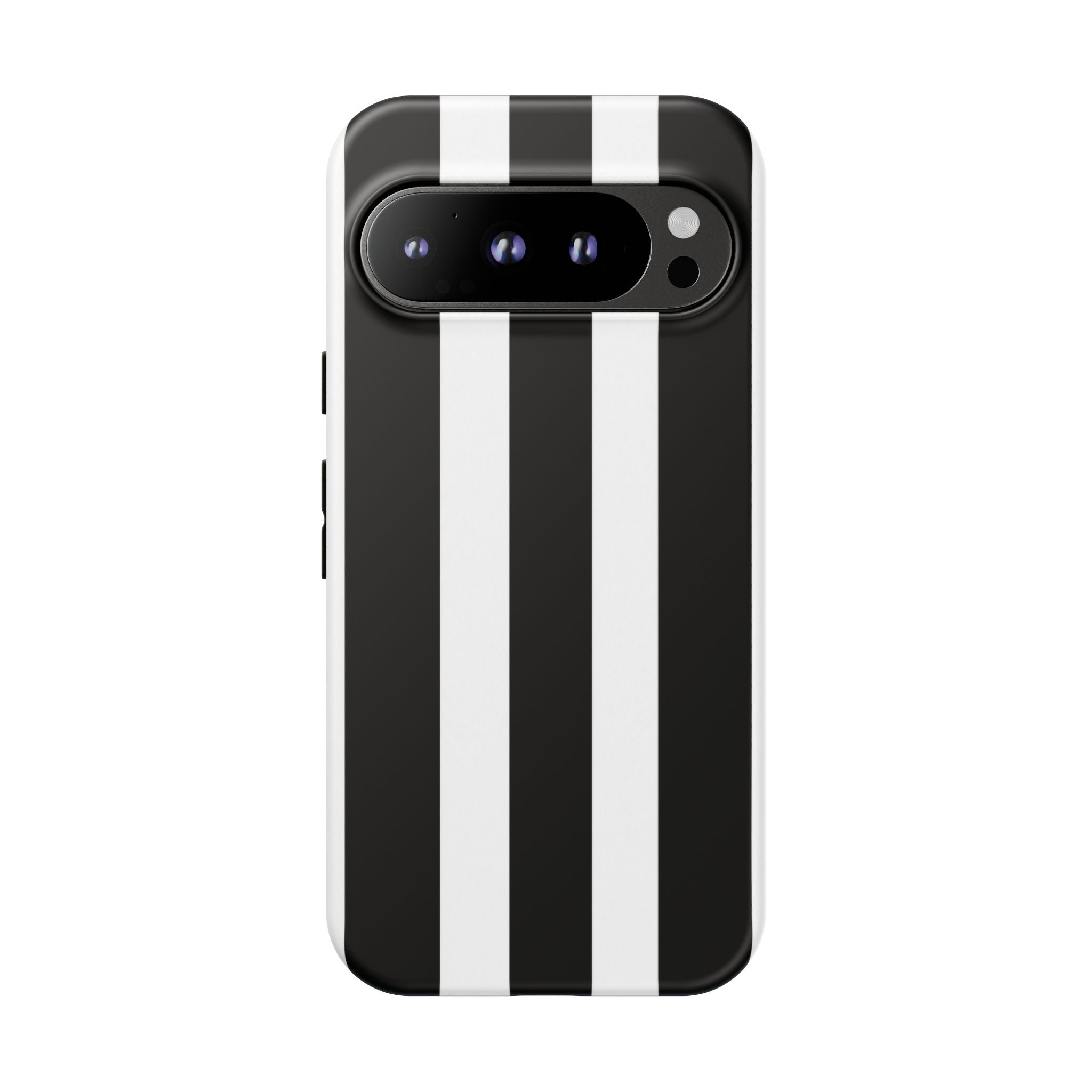 Black & White Vertical Stripe Phone Case — Tough Protective iPhone Cover