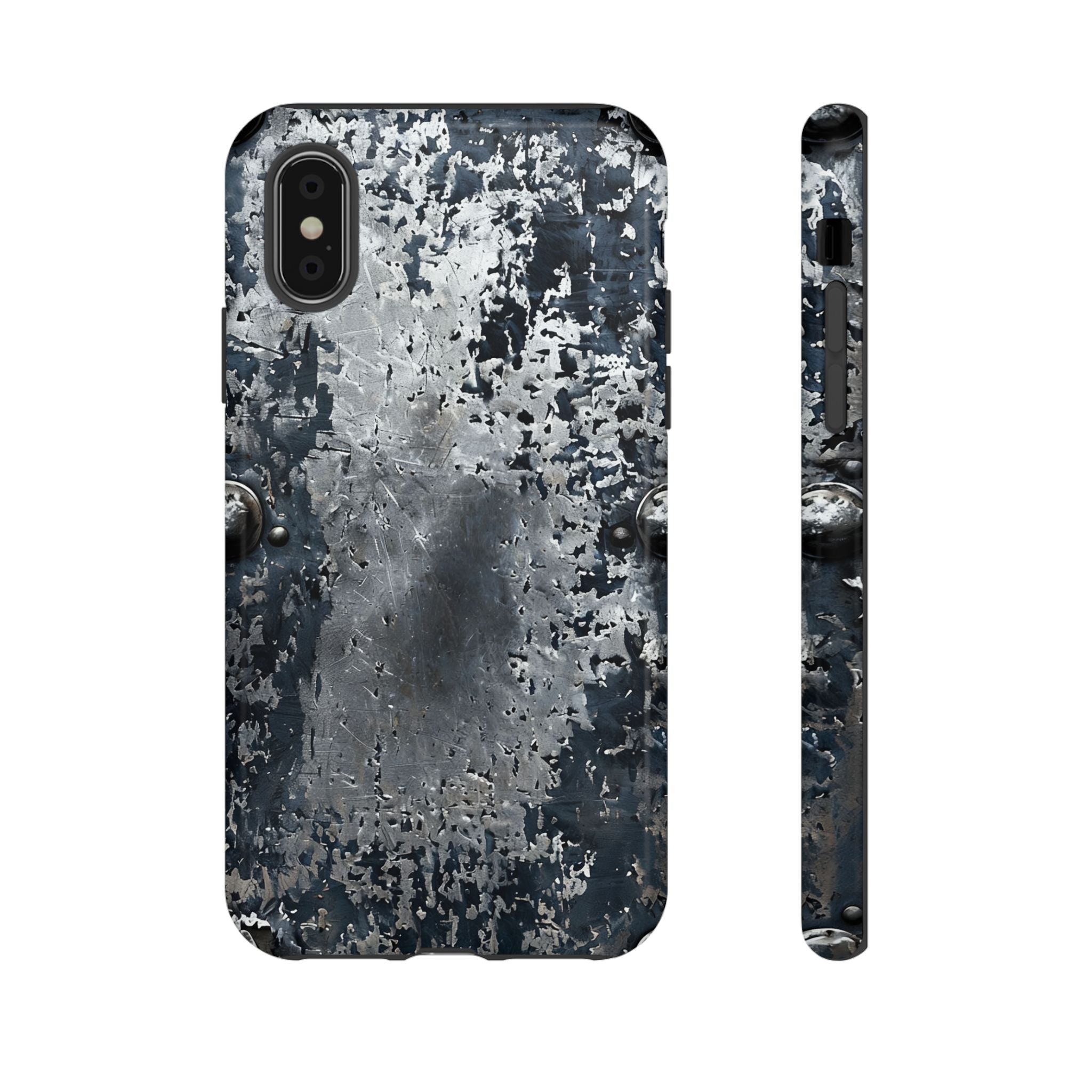 Rugged Rusted Metal Phone Case — Industrial Distressed Armor for iPhone