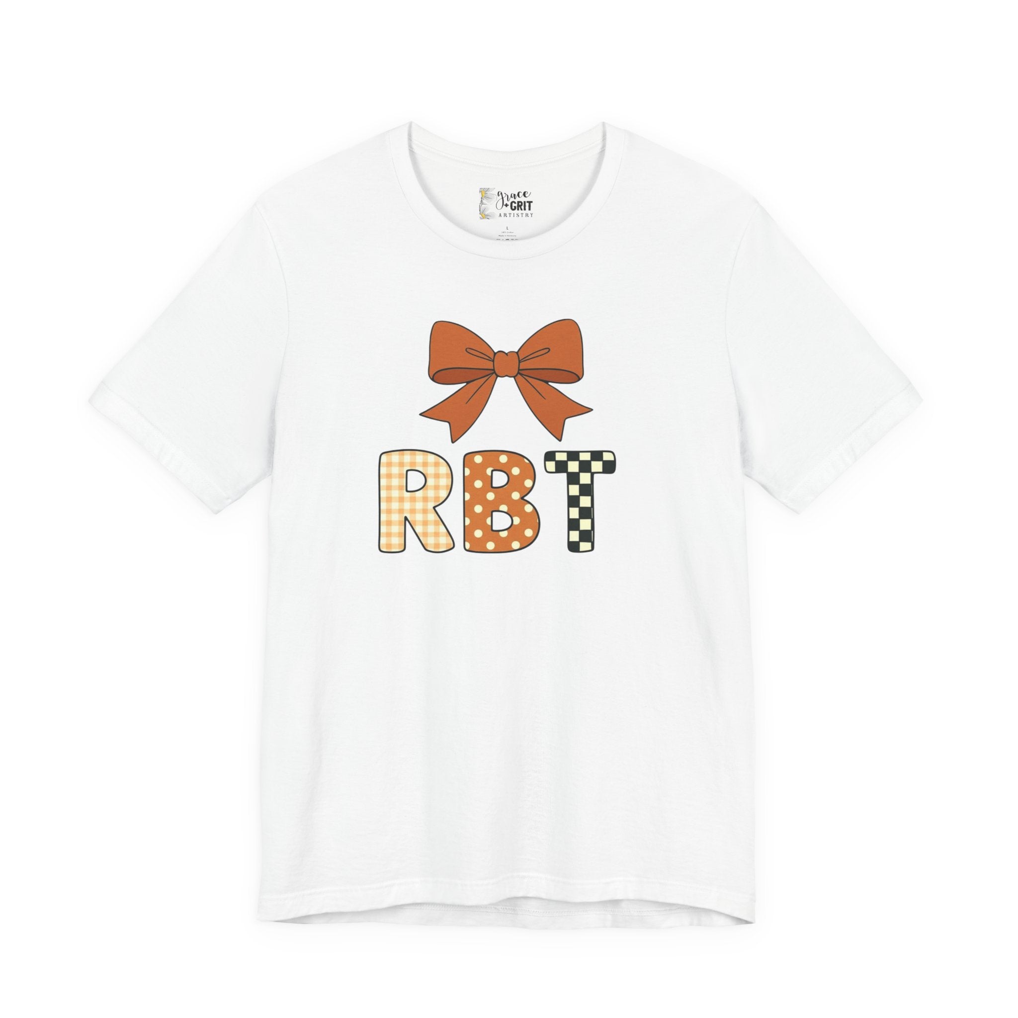 RBT Patch Letters Tee | Bow Monogram Shirt, Checkered & Gingham Initials