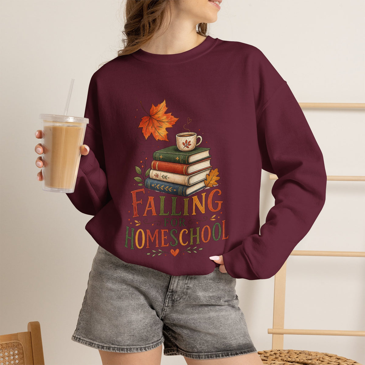 Falling for Home School Sweatshirt