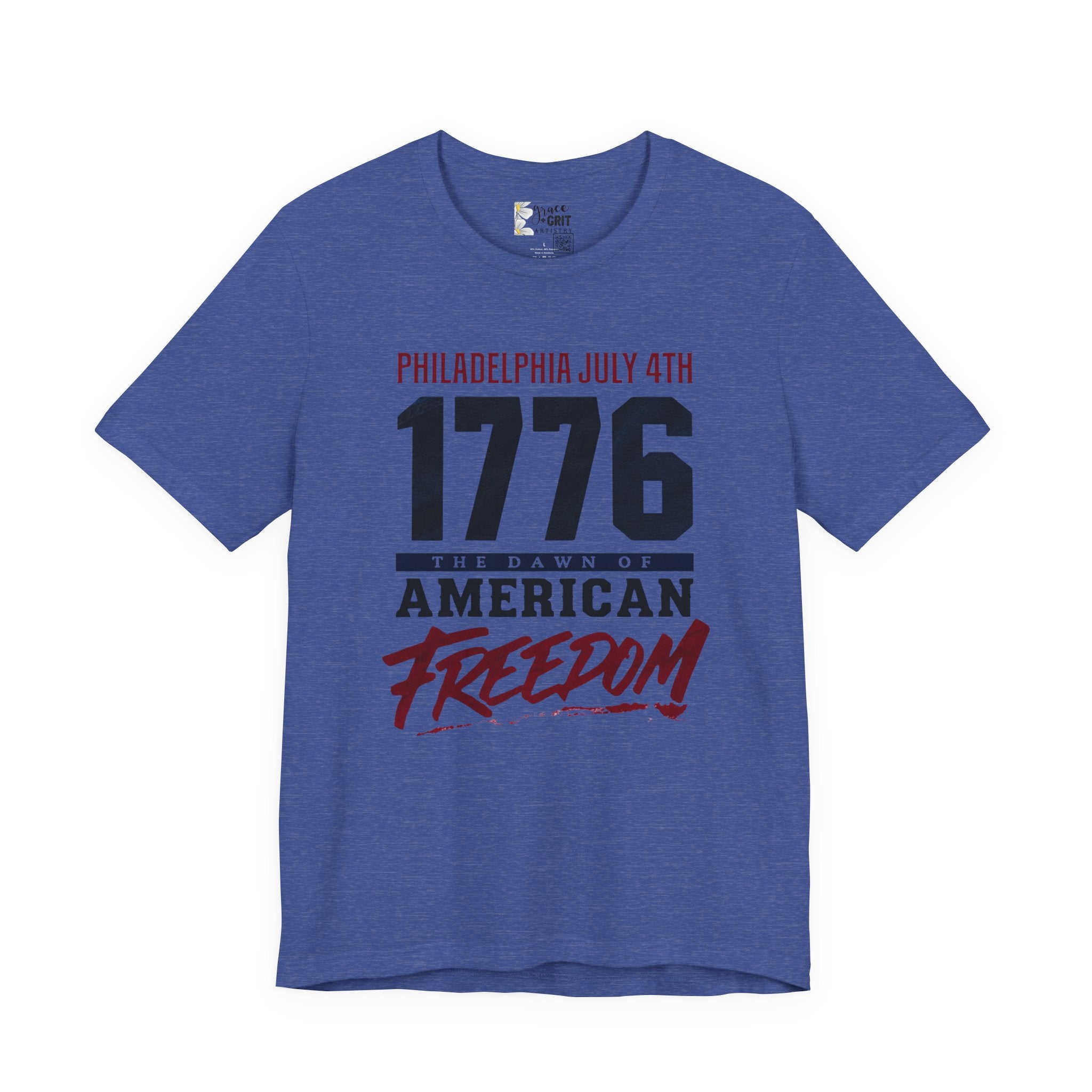 1776 American Freedom Tee — Philadelphia July 4th Patriotic T-Shirt