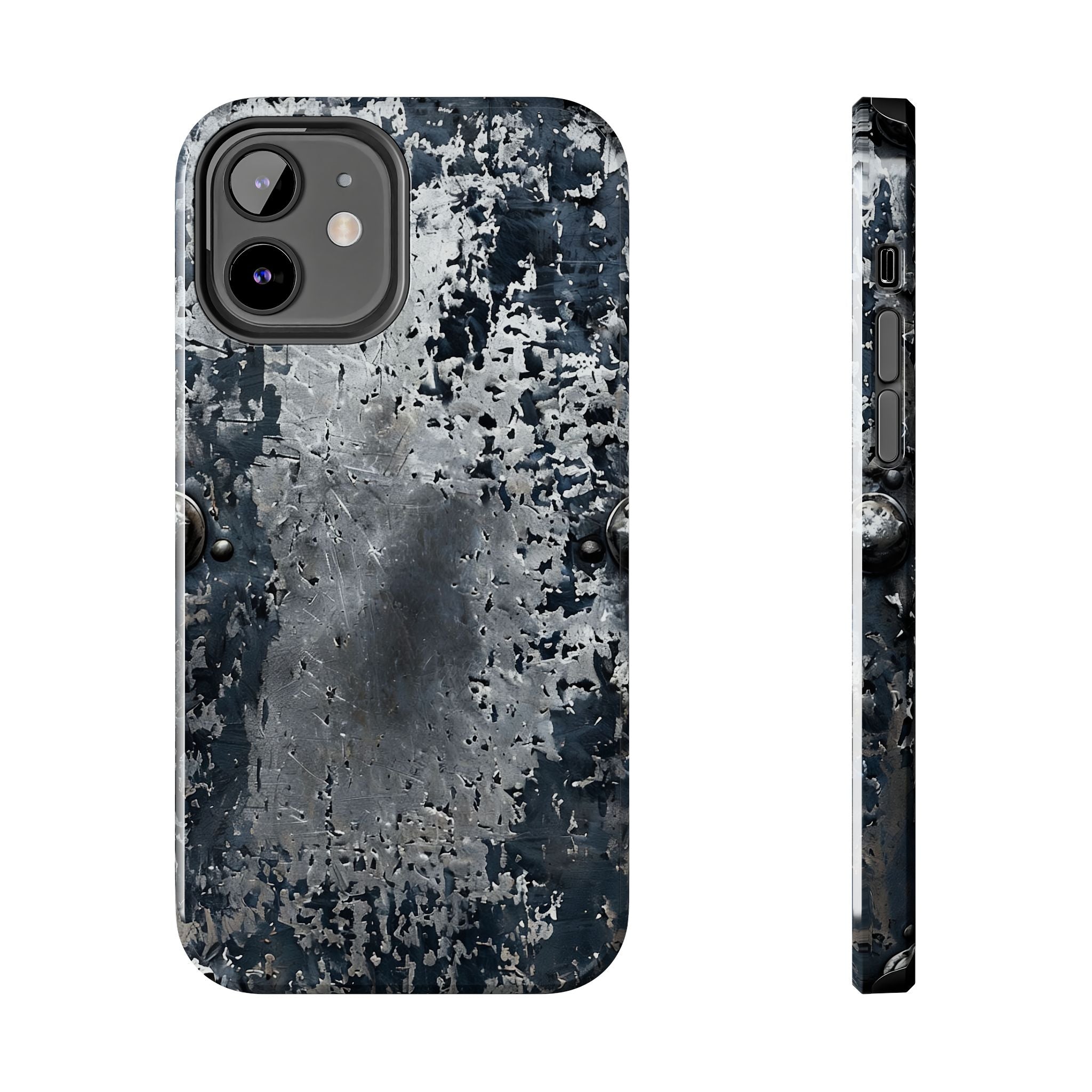 Rugged Distressed Metal Phone Case — Industrial Grunge iPhone Cover