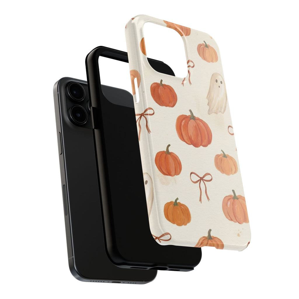 Pumpkin Ghost Phone Case – Cute Halloween Fall Pattern
