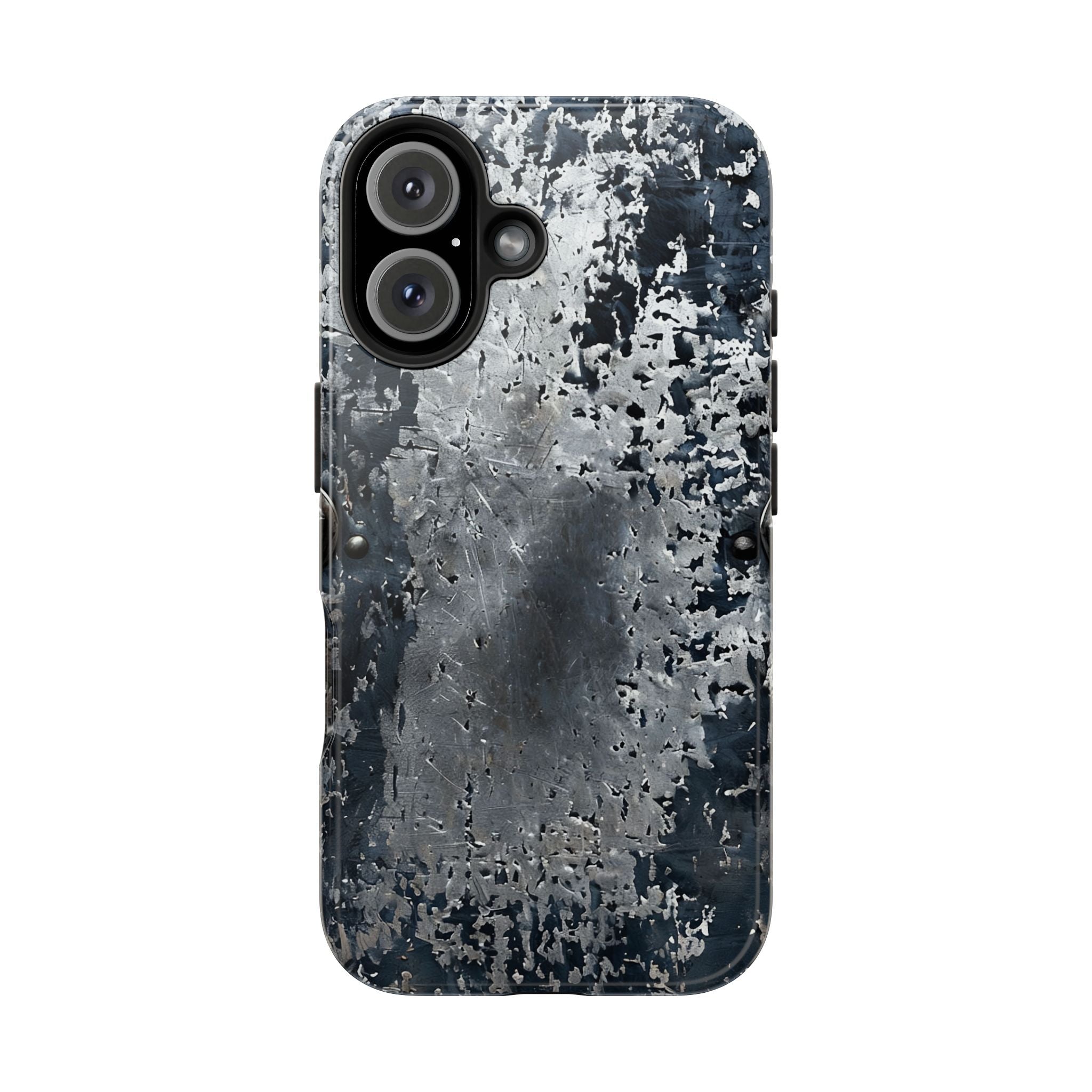 Rugged Distressed Metal Phone Case — Industrial Grunge iPhone Cover