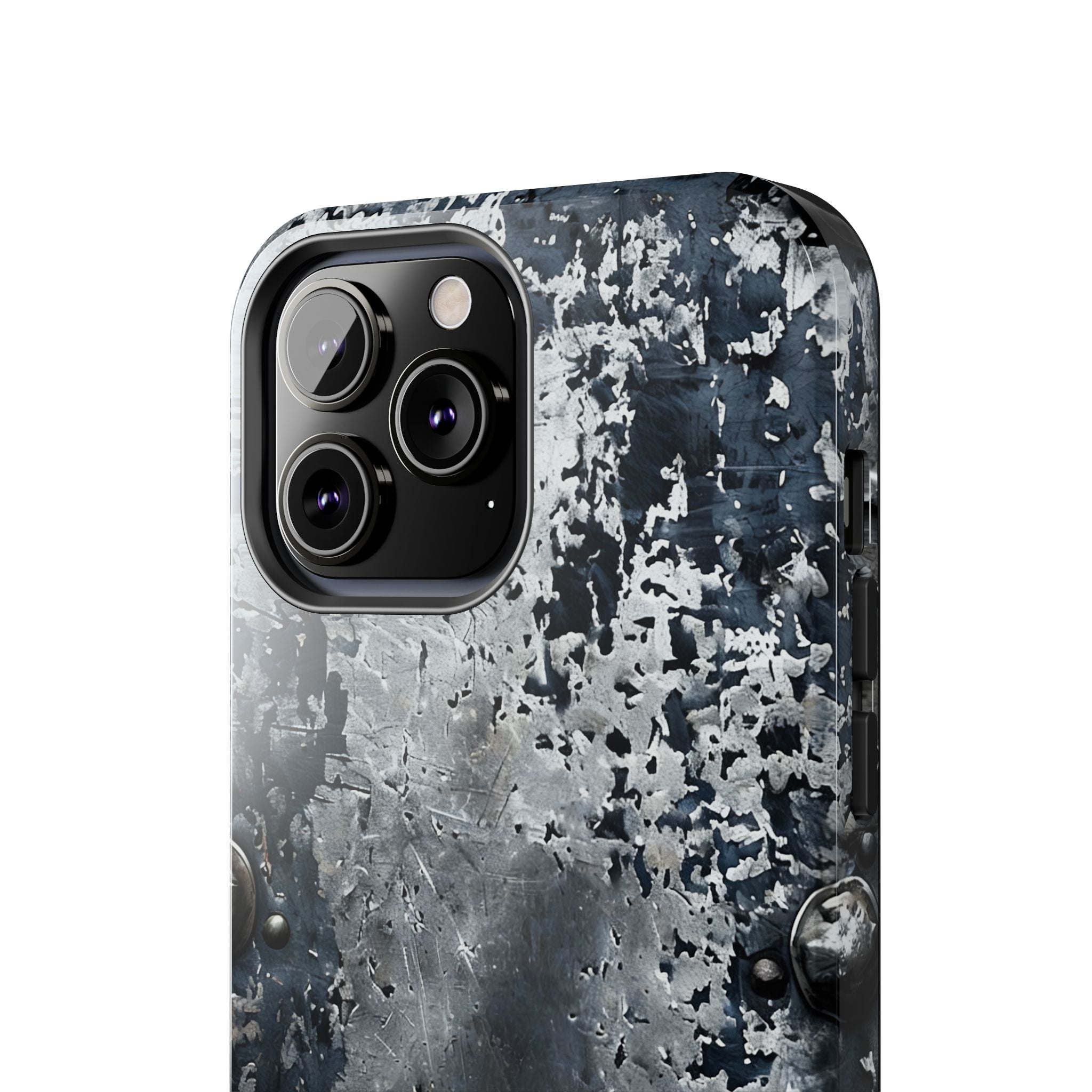 Rugged Distressed Metal Phone Case — Industrial Grunge iPhone Cover