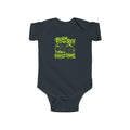 Born to Rev, Forced to Nap Infant Bodysuit — Neon Motorcycle Baby Onesie