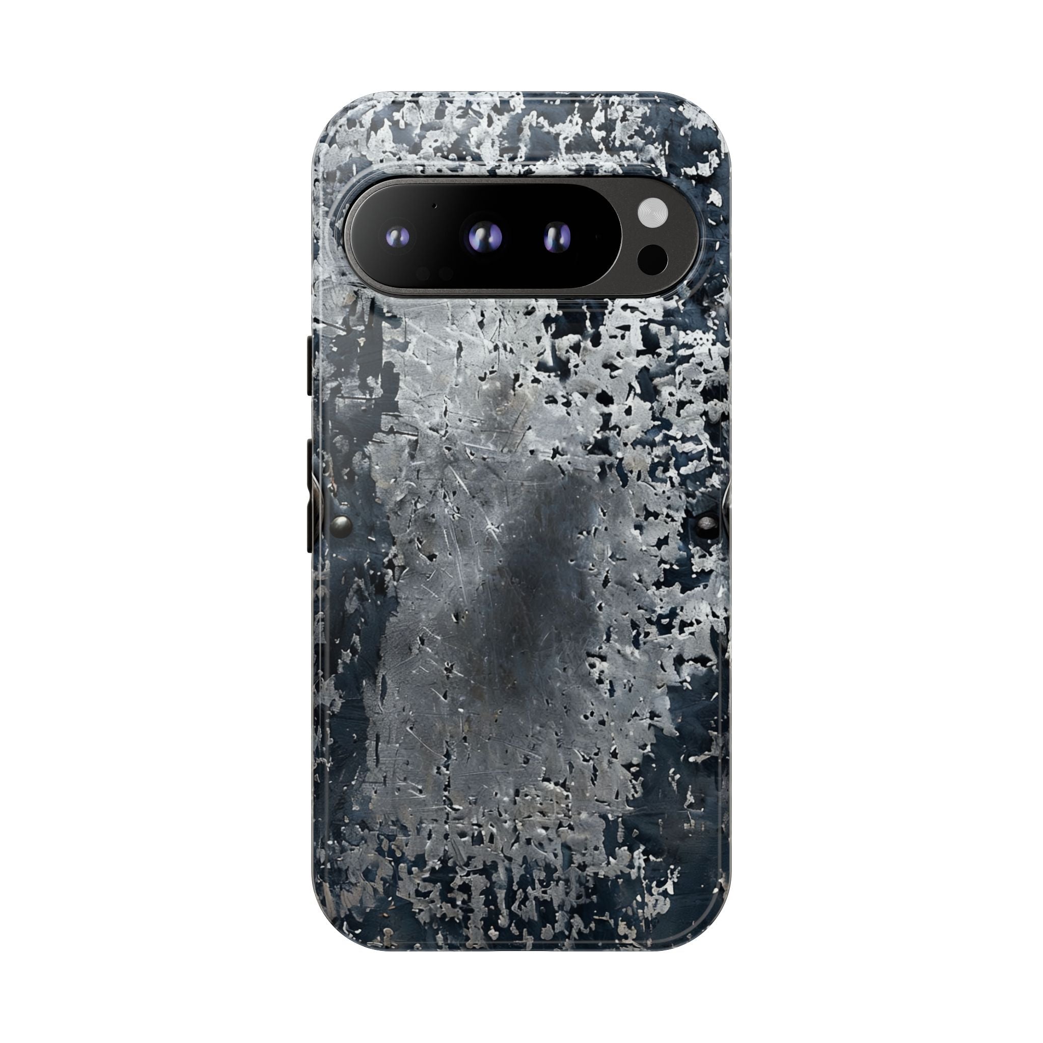 Rugged Rusted Metal Phone Case — Industrial Distressed Armor for iPhone