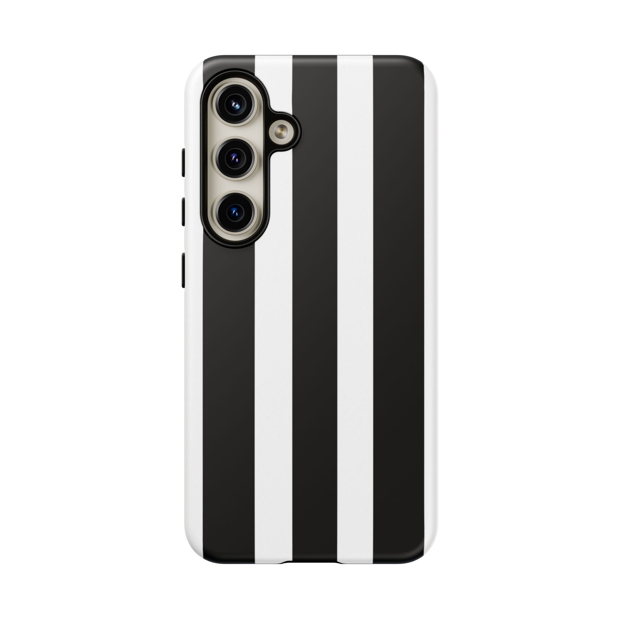 Black & White Vertical Stripe Phone Case — Tough Protective iPhone Cover