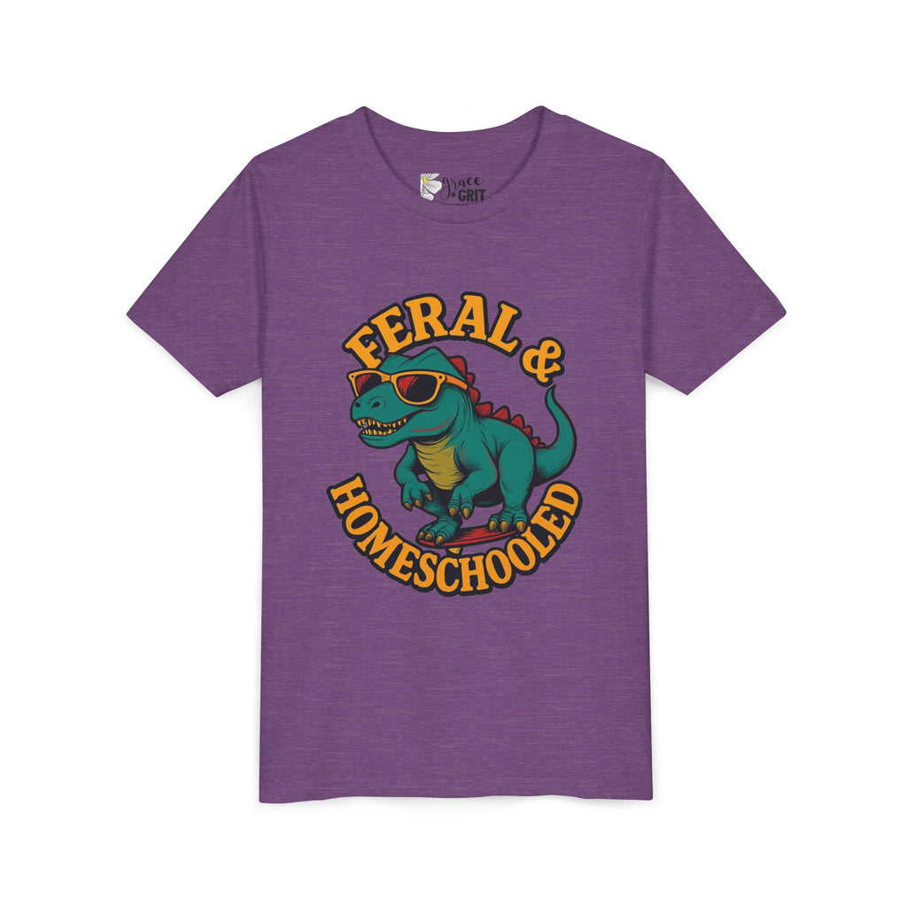 Feral & Homeschooled T-Shirt | Kids Dino Graphic Tee