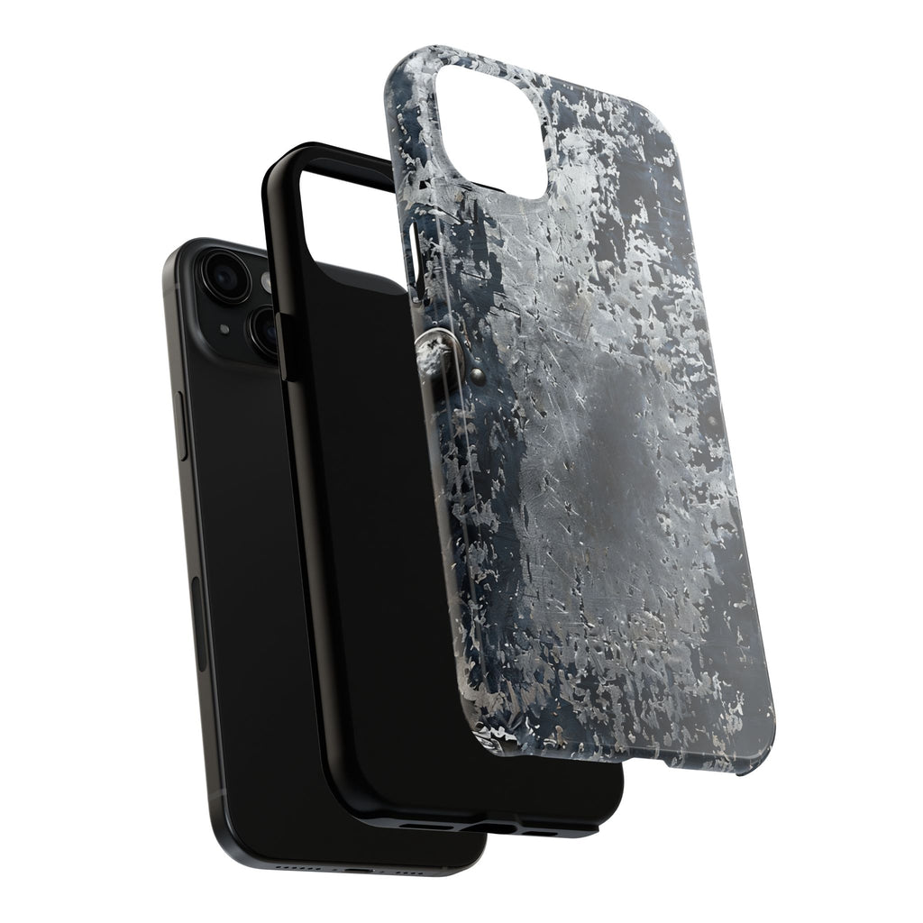 Rugged Distressed Metal Phone Case — Industrial Grunge iPhone Cover
