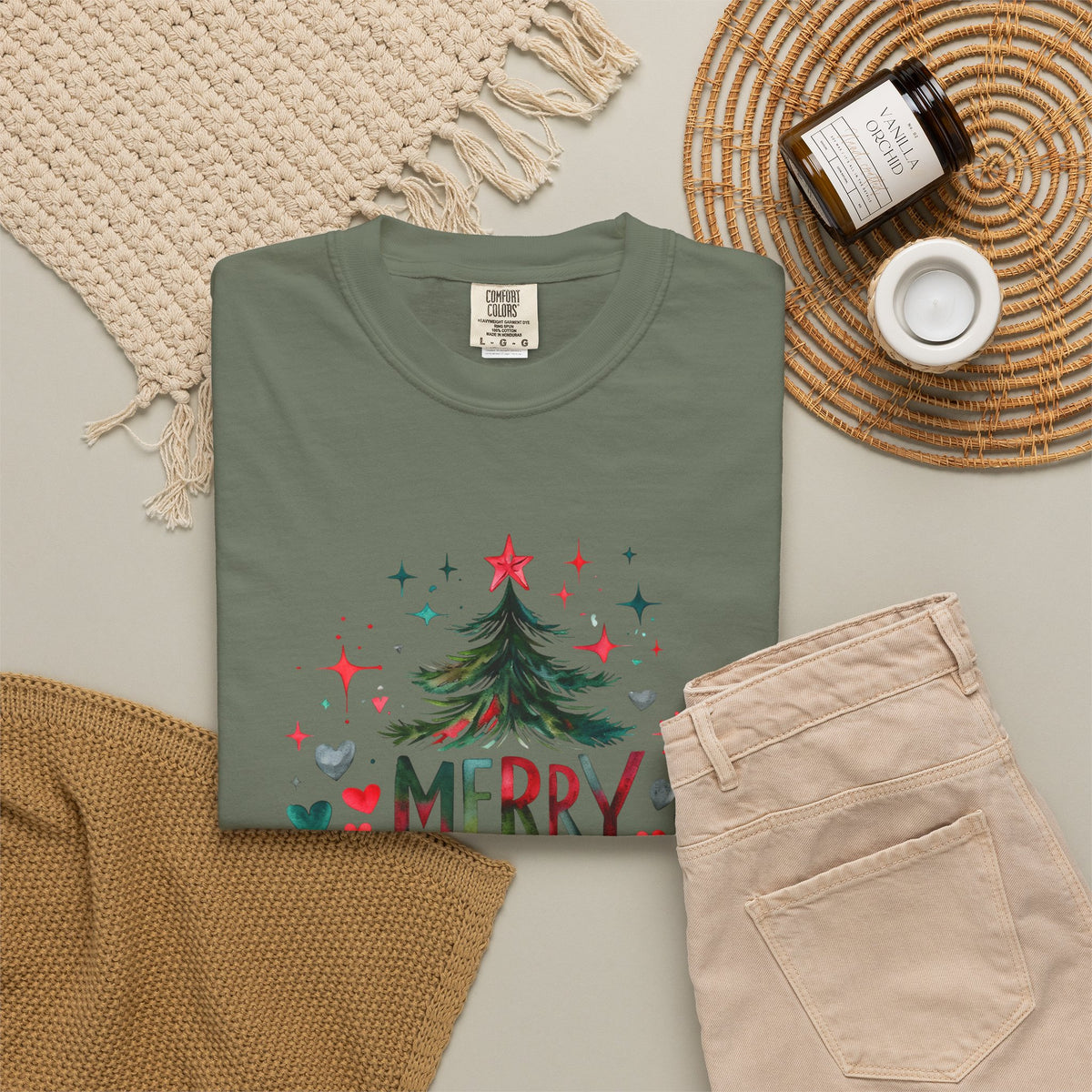 Merry Christmas Christmas Tree T-Shirt