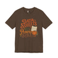 Tee — "Data Sheets & Pumpkin Spice" Fall Graphic Tee for Data Lovers