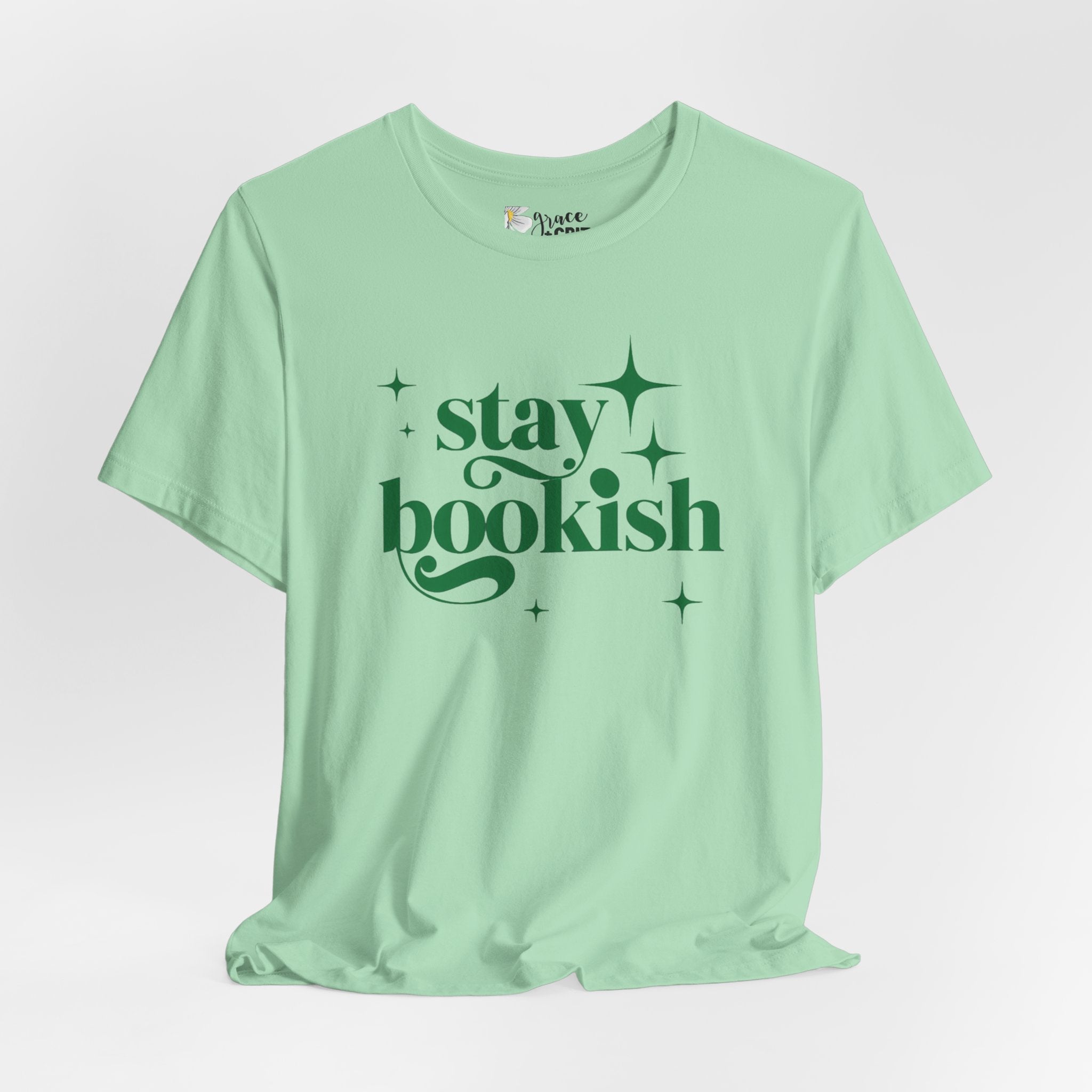 Stay Bookish T-Shirt | Book Lover Typography Tee