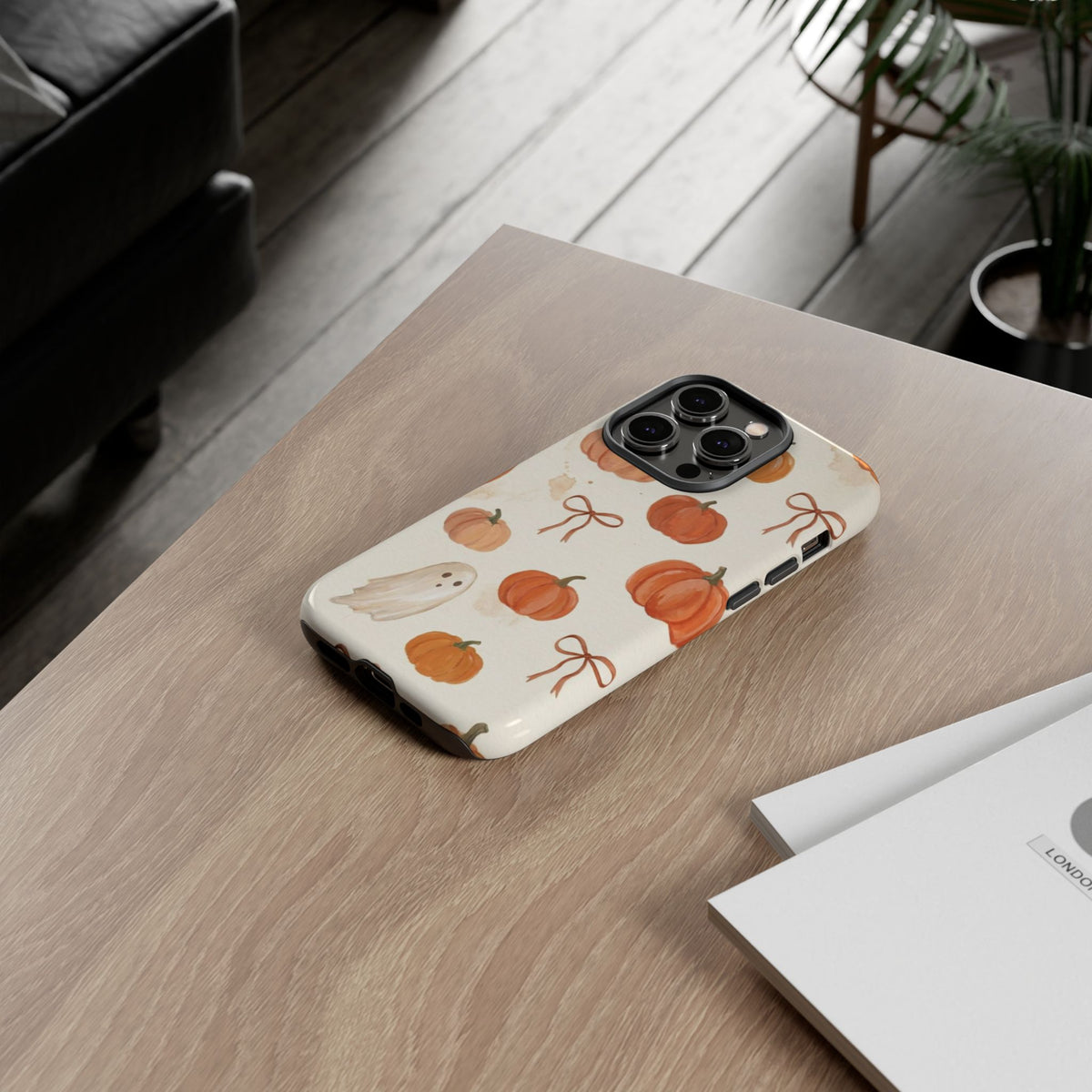 Autumn Pumpkin Ghost Tough Phone Case