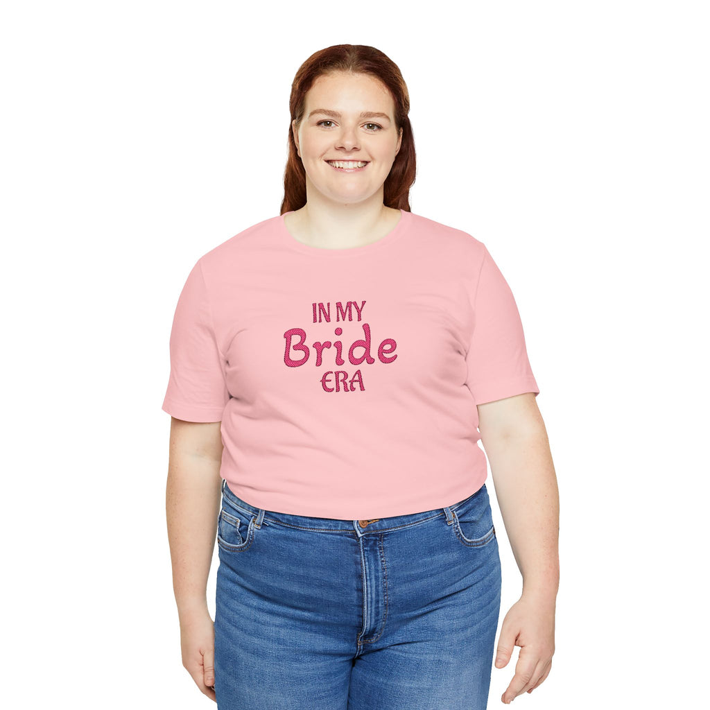 Embroidered Bride Tee — "In My Bride Era" Bachelorette T‑Shirt