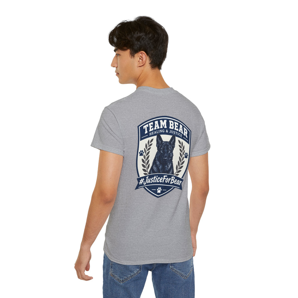 Team Bear #JusticeForBear Animal Advocacy T-Shirt