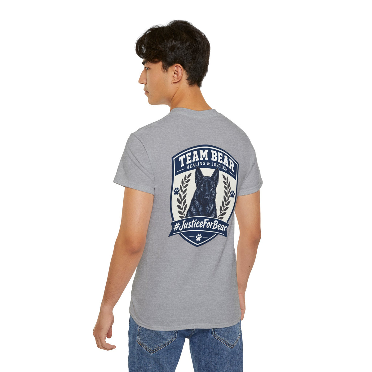 Team Bear #JusticeForBear Animal Advocacy T-Shirt
