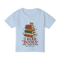 Toddler T-Shirt — "I Read Books They Tried To Ban" Bookstack Graphic