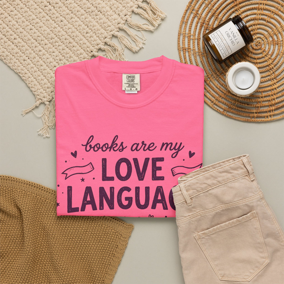 Books Are My Love Language T-Shirt