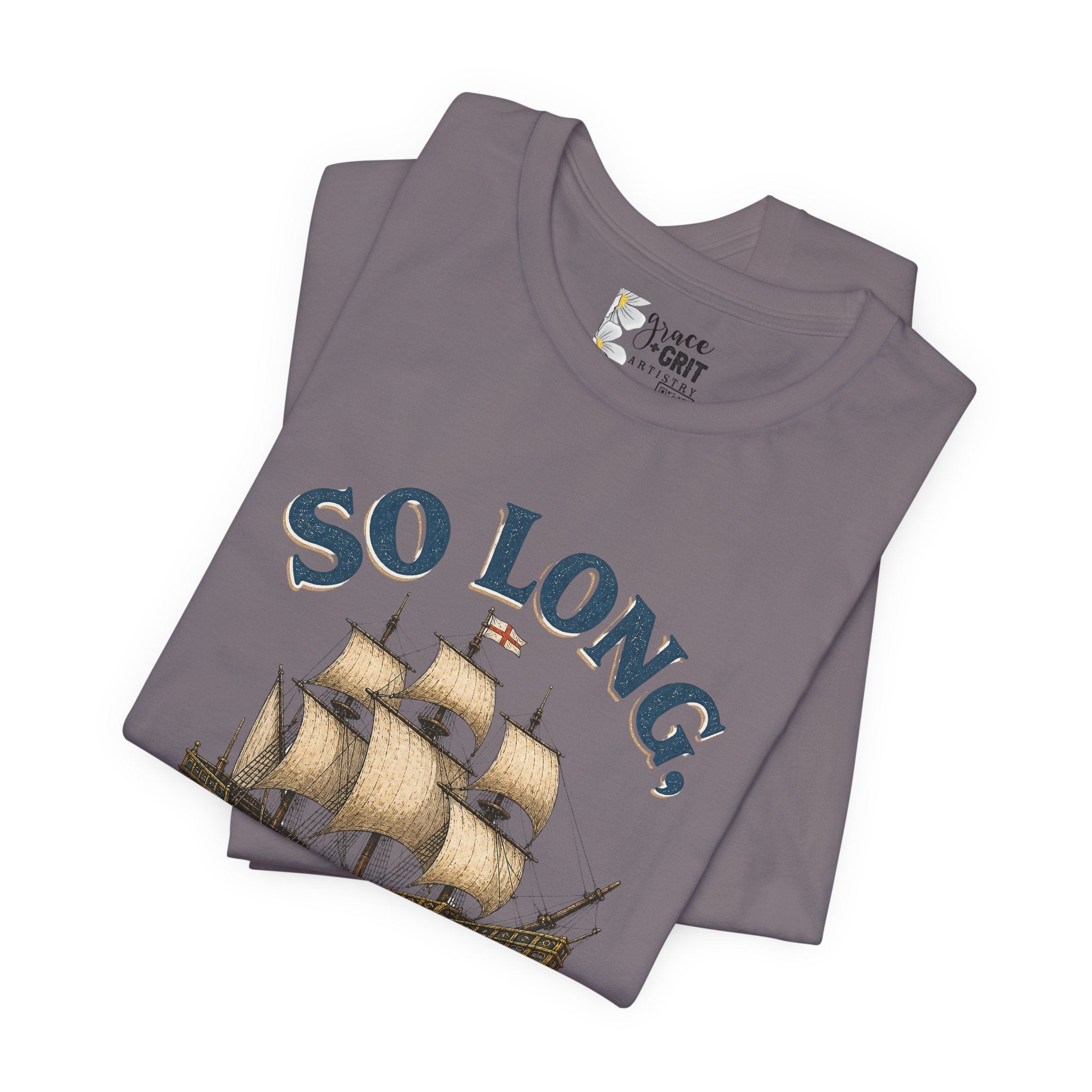So Long London Ship T-Shirt — Vintage Sailing Graphic Tee