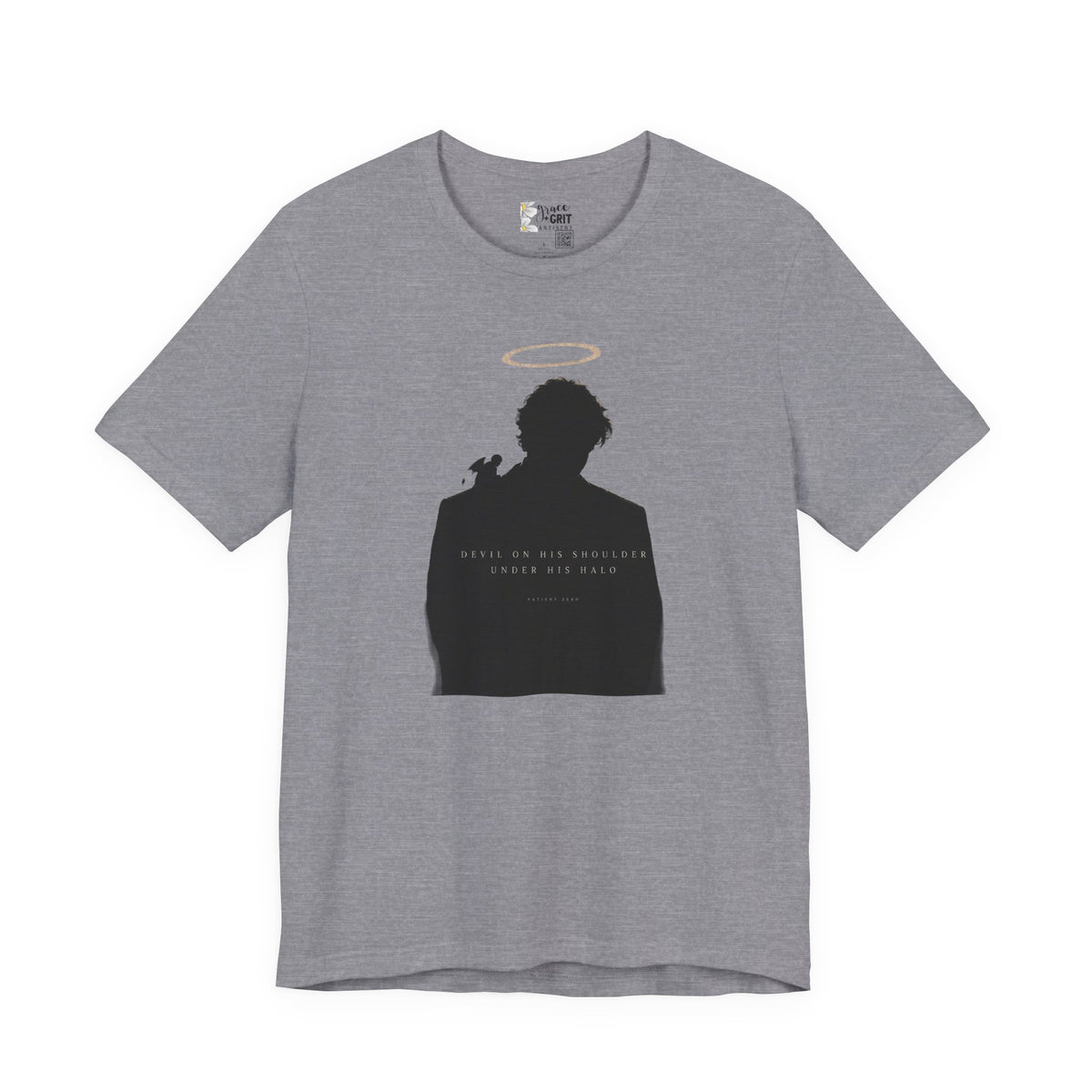 Silhouette Halo Tee — 'Angels Are All Around Us' Graphic T-Shirt