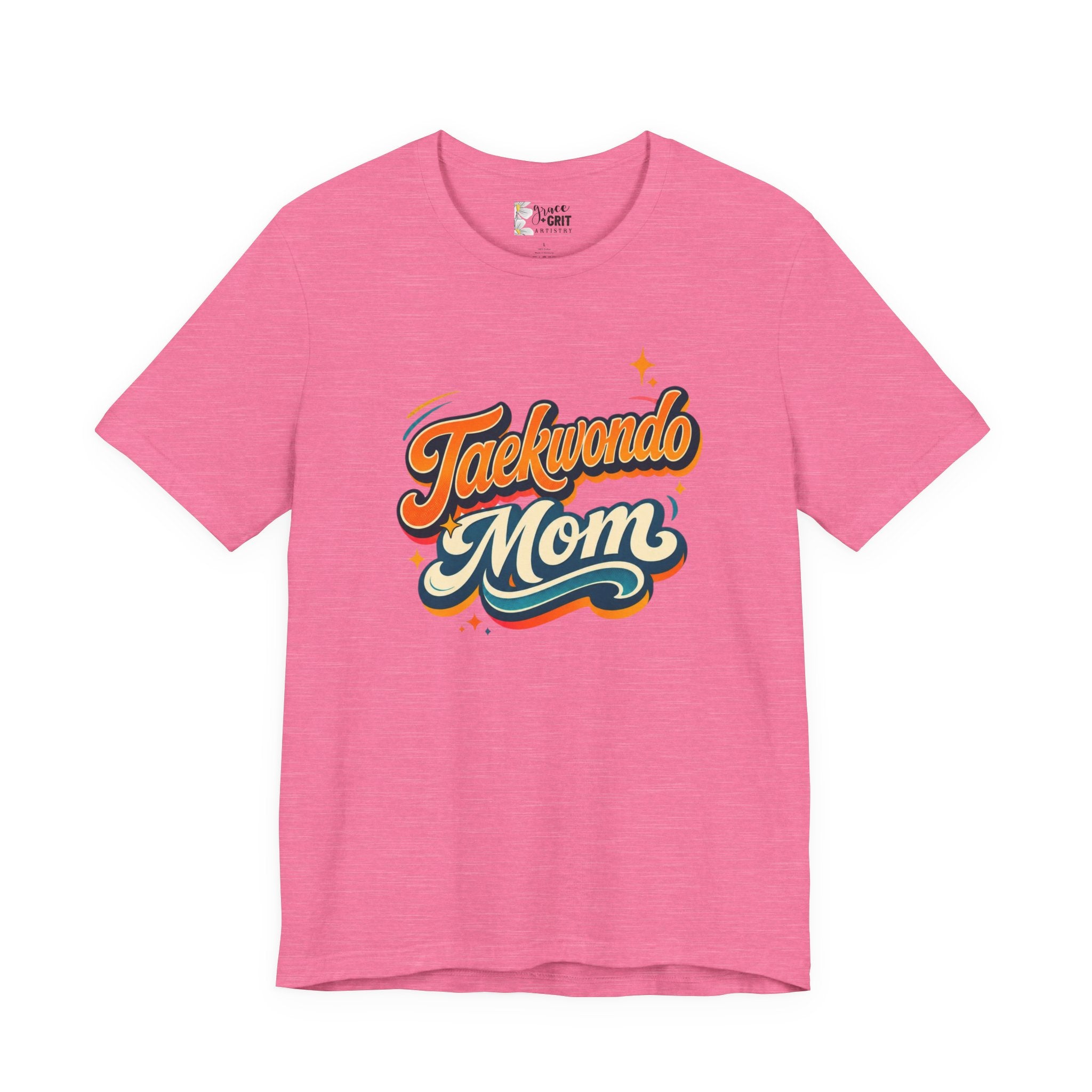 Taekwondo Mom T-Shirt | Retro Script Martial Arts Mom Tee