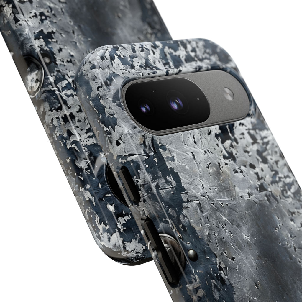 Rugged Rusted Metal Phone Case — Industrial Distressed Armor for iPhone