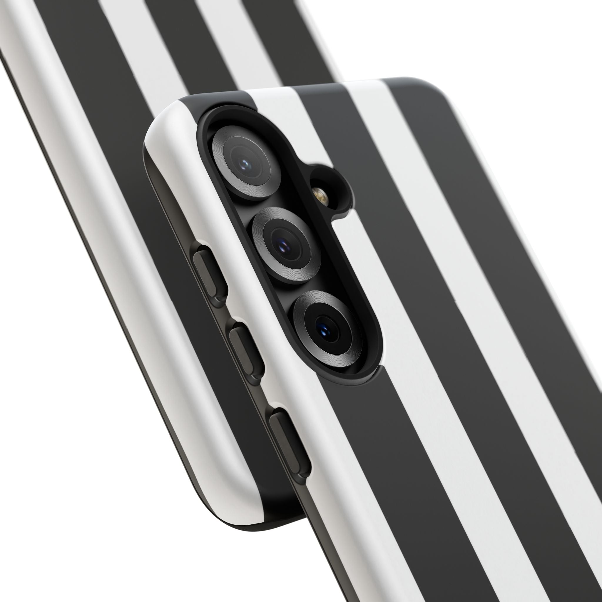 Black & White Vertical Stripe Phone Case — Tough Protective iPhone Cover