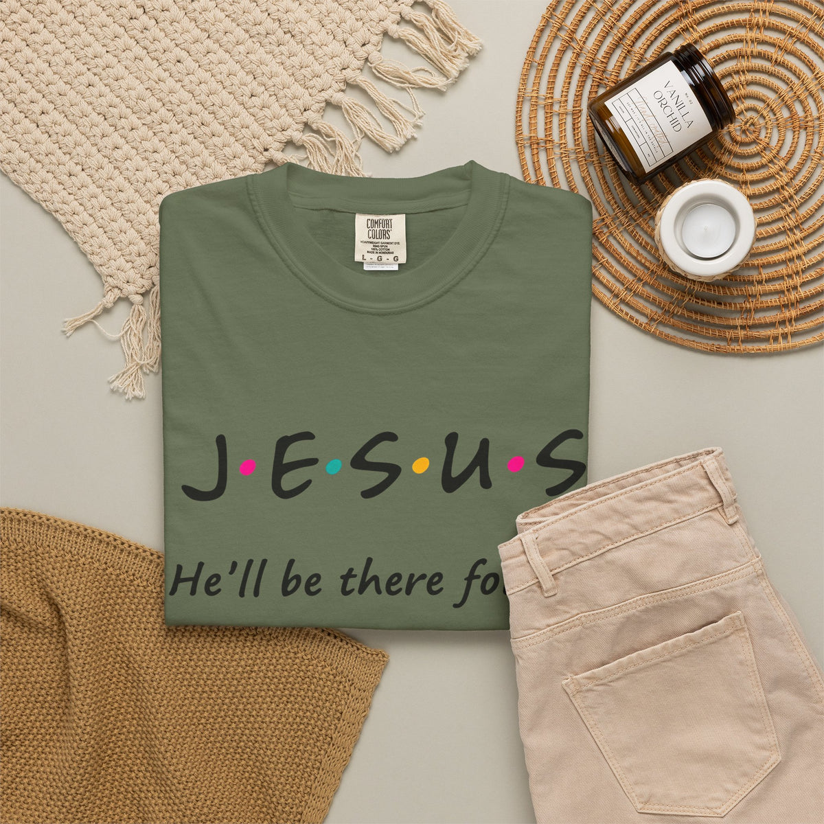 Jesus He’ll Be There for You Christian T-Shirt