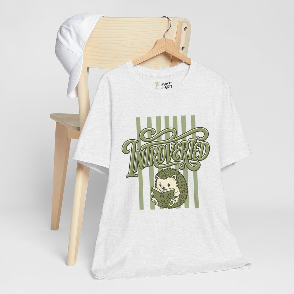Introverted Hedgehog Tee — Cute Introvert Shirt