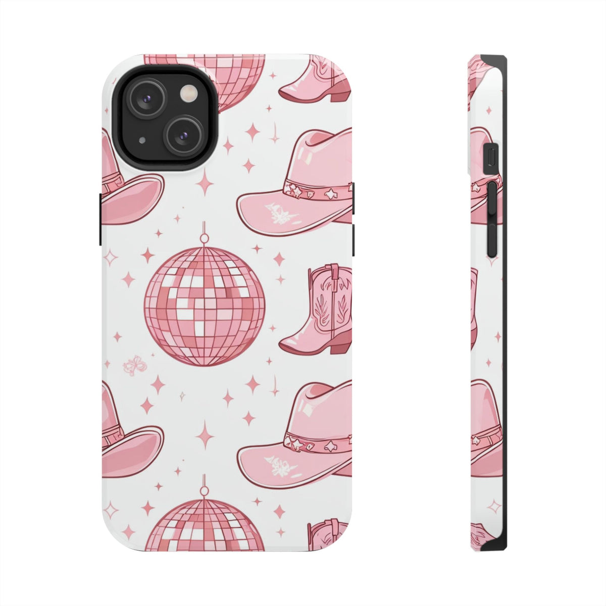 Pink Cowgirl Disco Phone Case