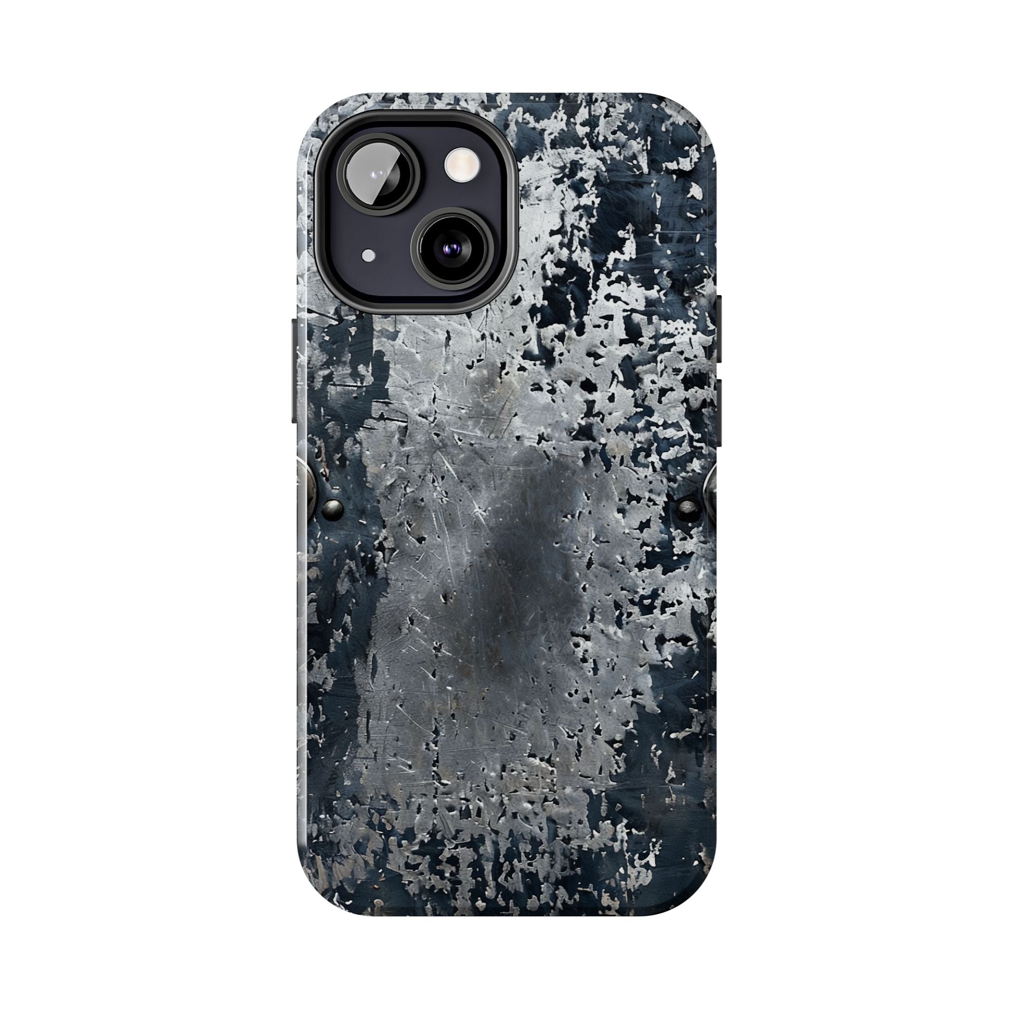Rugged Distressed Metal Phone Case — Industrial Grunge iPhone Cover