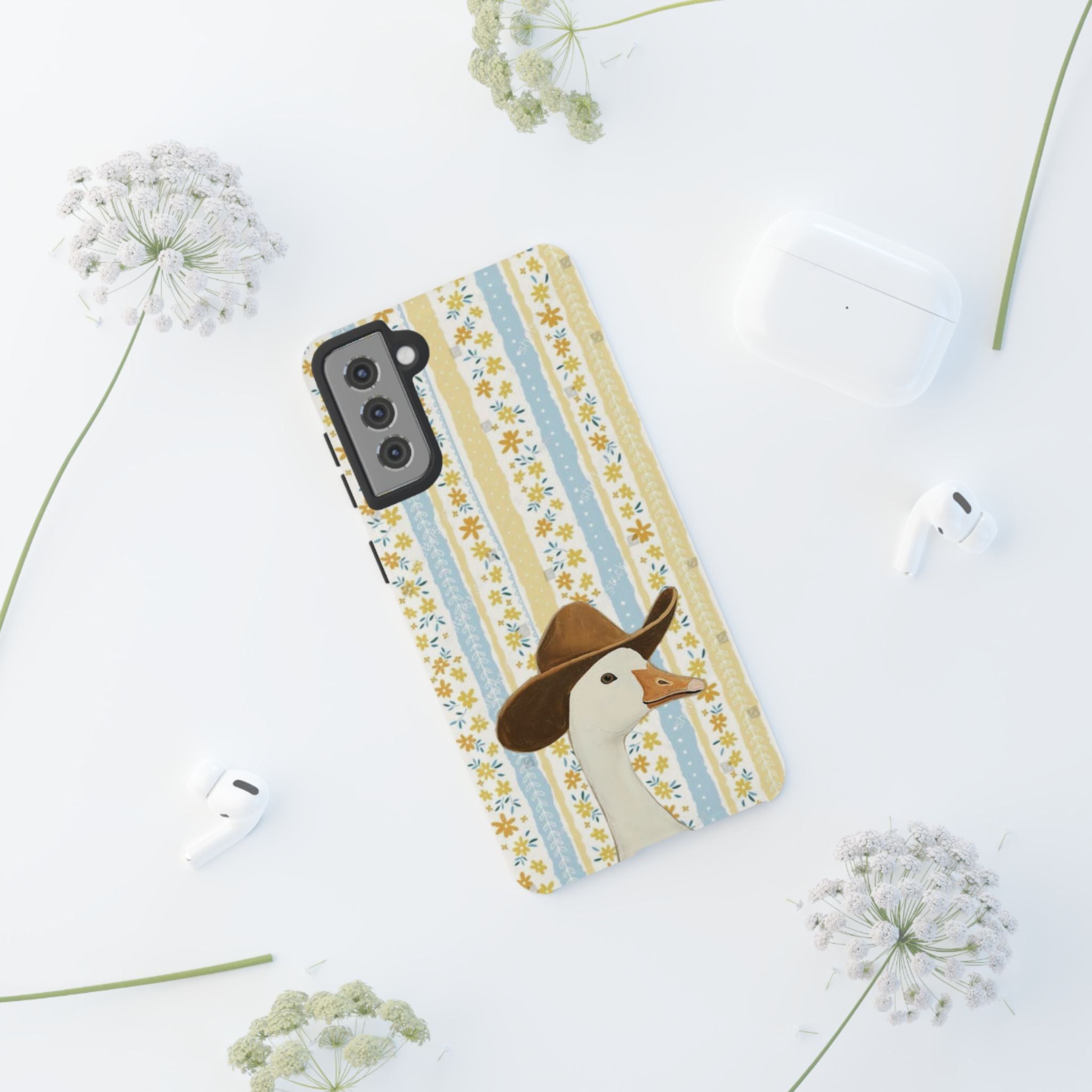 Goose Cowboy Phone Case – Cute Country Floral iPhone Cover