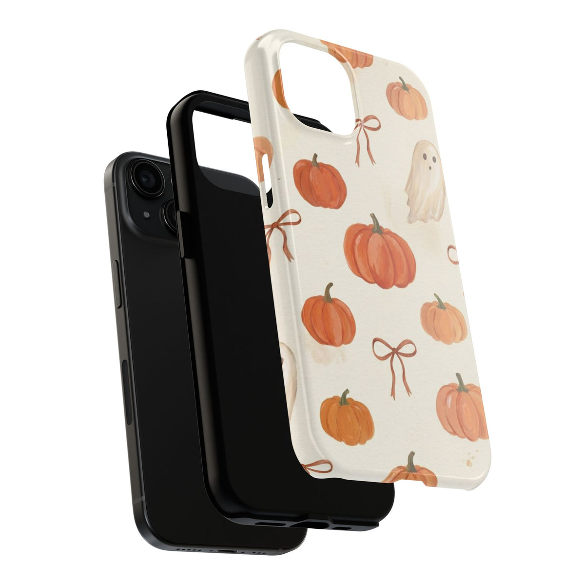 Pumpkin Ghost Phone Case – Cute Halloween Fall Pattern
