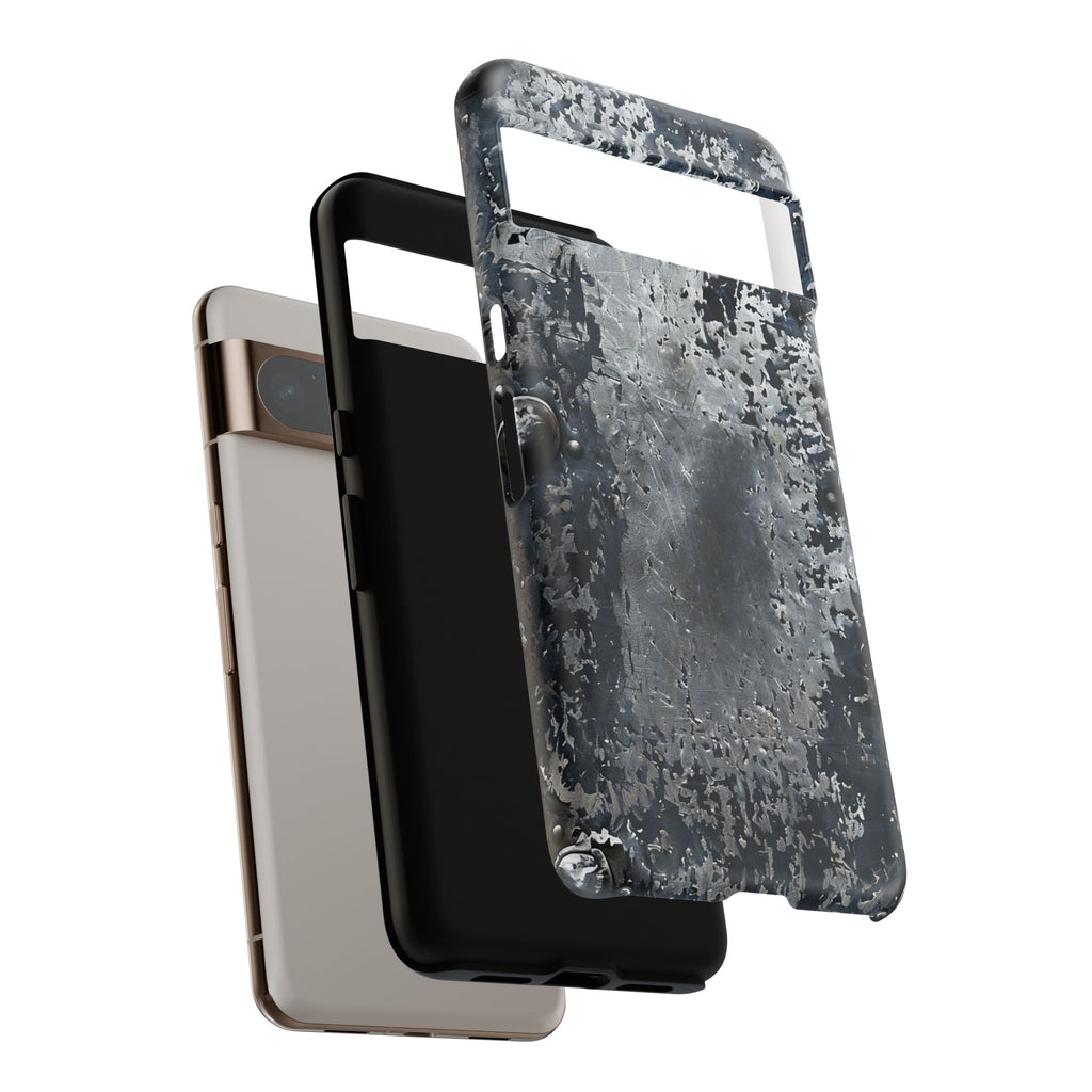 Rugged Rusted Metal Phone Case — Industrial Distressed Armor for iPhone