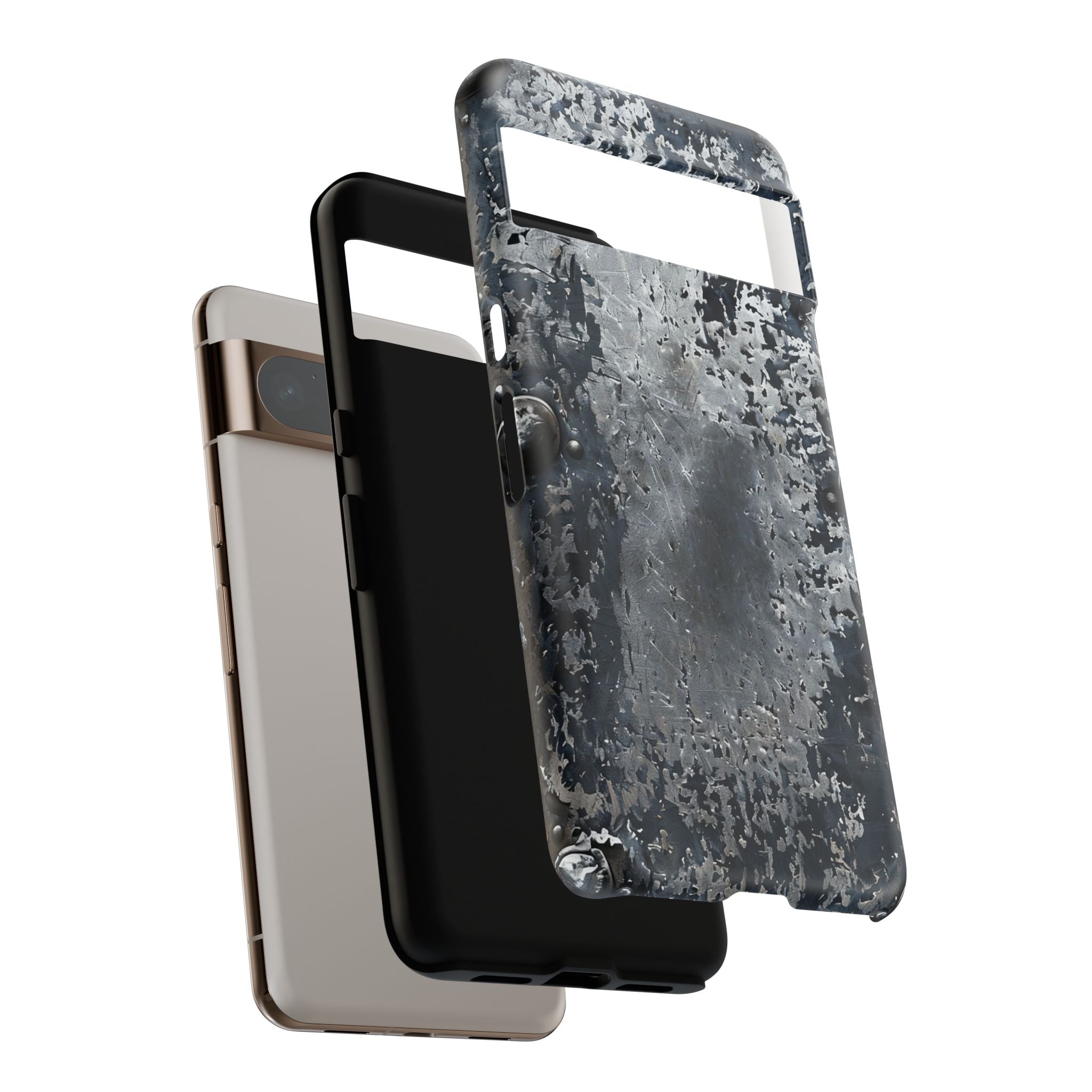 Rugged Rusted Metal Phone Case — Industrial Distressed Armor for iPhone